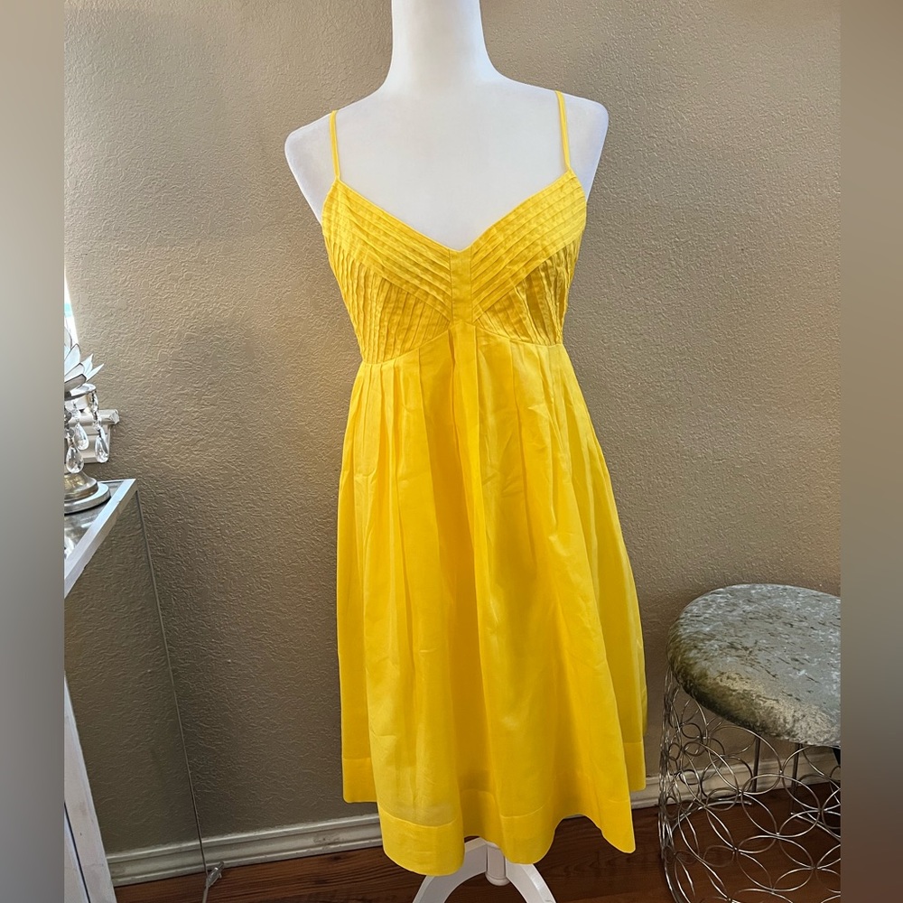 Marvin Richards yellow babydoll spaghetti straps dress